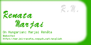 renata marjai business card